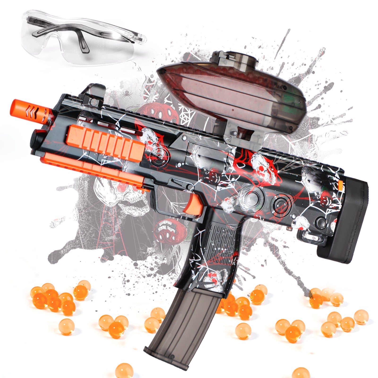 Ferventoys™  MP7 Orbeez Gun+ 10,000 Gellets (1 Packs)